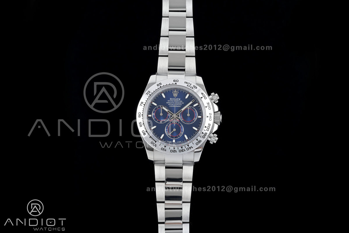 Daytona 126509 QF 1:1 Best Edition Blue Dial on SS Bracelet JH4131 (Free Sprung) 